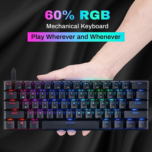 Teclado Gamer Rgb With Chonchow Bs-8101 Mechanic Cable