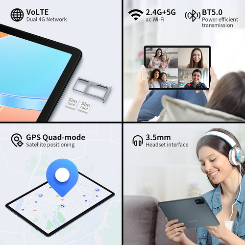 Tablet Teclastp40hd10.1 6gb+128gb Memoria Dual Sim Android12
