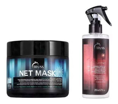 Kit Net Mask  + Uso Obrigatório Miracle Summer Truss