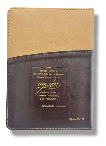Imagen 4 de 10 de Biblia Juvenil Compacta Letra Grande 11 Pt Aguila Cafe