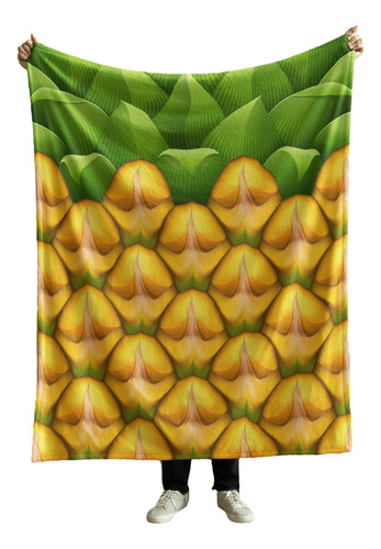 Cobija Frazada Manta Yo Soy La Señora Loca De Los Perros Frutal Piña Frazada Ligera 110x160cm