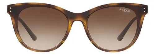 Gafas de sol Vogue VO5205s W65613 62, color tortuga, lente tortuga, color marrón degradado, color tortuga, diseño de mariposa, eje de tortuga, color tortuga