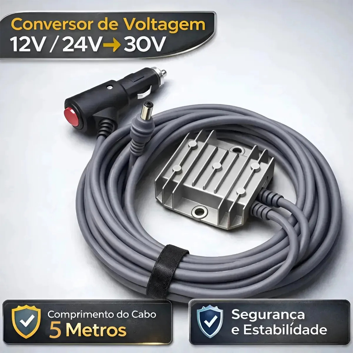 Conversor Starlink Mini 12v 24v Para 30v 3.5a Cabo Veicular 5m Inversor Com Interruptor Adaptador De Energia Para Carro Caminhão Motorhome Fonte Dc-dc Plugue Acendedor De Cigarro,I