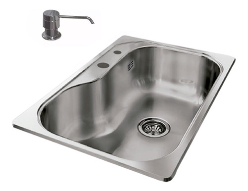 Bacha Luxor Si71 A Sta + Dosificador Acero Johnson Cocina