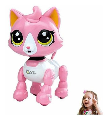 Amdohai Robot Cat Interactive Catty Toy Electronic Music Pet