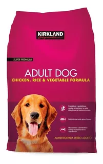 Alimento Kirkland Signature Super Premium para perro adulto sabor pollo, arroz y vegetales en bolsa de 18kg