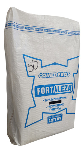 Comedero Premium -25 Metros-anti Uv-costura Doble Dobladillo