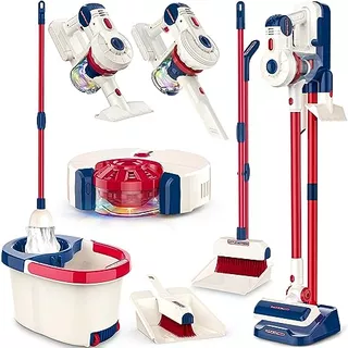 Kids Cleaning Set 12 Piece, Toy Vacuum Cleaner For Todd...