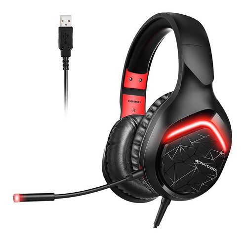 Imagen 1 de 10 de Auriculares Gamer Con Micrófono Pc Somic Gs-301 Usb