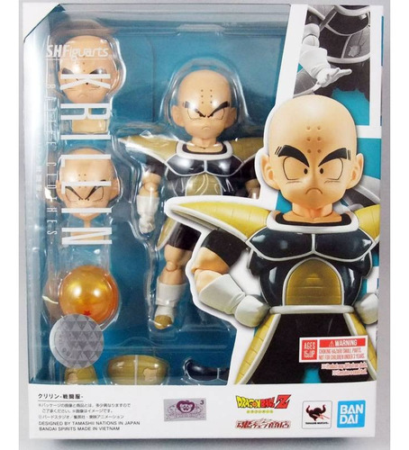 Figura Krillin Battle Clothes - Dragon Ball Z S.h. Figuarts