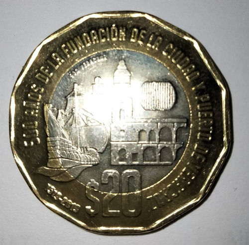 Moneda Conmemorativa 500 Años Veracruz
