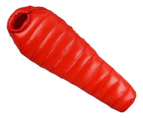 Saco De Dormir Ligero Abajo Camping Senderismo Rojo 1000g