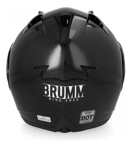 Casco Para Motociclista Brumm Mediano Abatible Negro | Envío gratis