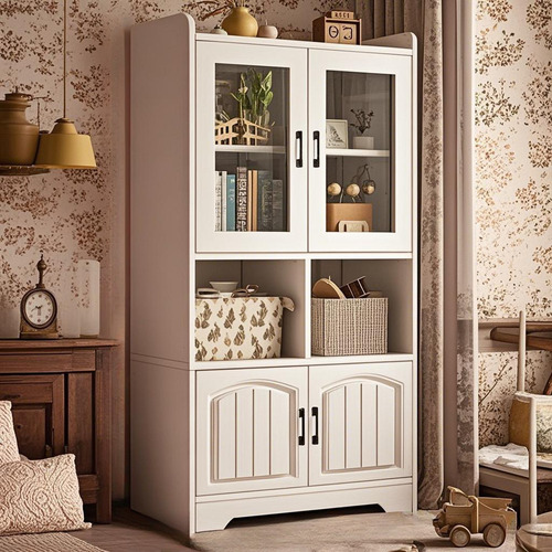 Librero Con Entrepaños Y Puerta Mueble Estilo Minimalista