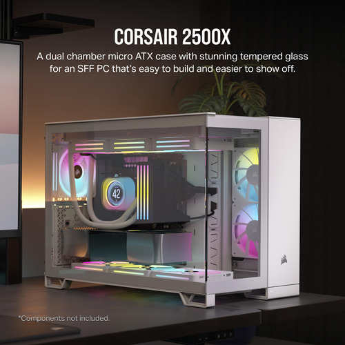 Gabinete Para Pc Corsair 2500x Tipo Torre, Color Blanco