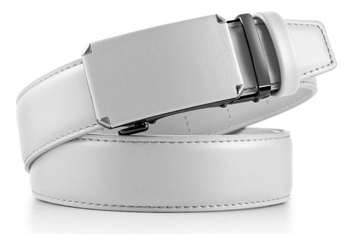 Cinturón De Piel Para Hombre Vestir Con Hebilla Automática