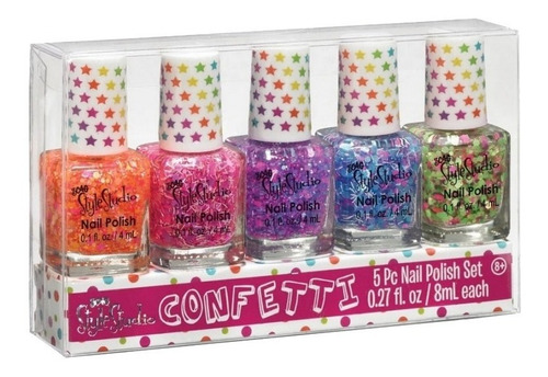 Esmalte De Uñas Confetti Con Brillo Make It Real Niña Regalo