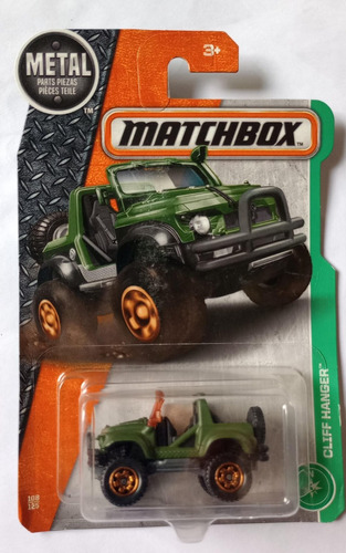 Matchbox Cars Toy Metal Cliff Hanger Verde 2016 Ventage 