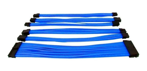 Kit Cable Trenzado Para Fuente De Poder 24pin Atx 4+4 8pin 