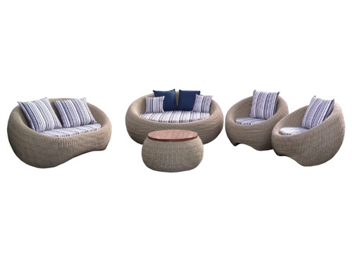 Conjunto Poltronas Corda Náutica Super Luxo