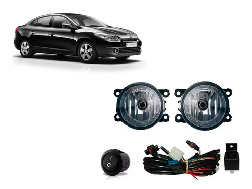 Kit Faros Auxiliares Renault Fluence 2011 2012 2013 2014