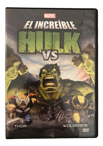 Dvd Original Marvel El Increible Hulk Vs Thor Y Vs Wolverine (Usado)
