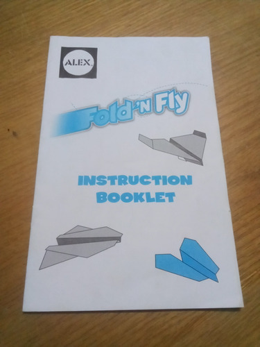 Fold 'n Fly, Instruction Booklet