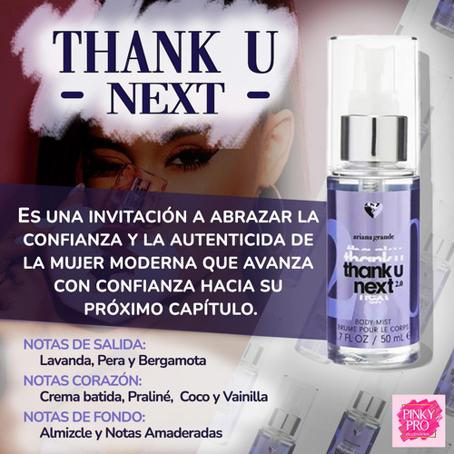 Perfume Ariana Grande Thank U Next 2.0 Body Mist Original