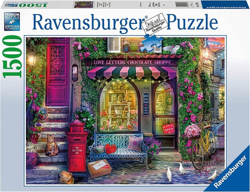 Rompecabezas Puzzle 1500 Cartas Y Chocolate Ravensburger