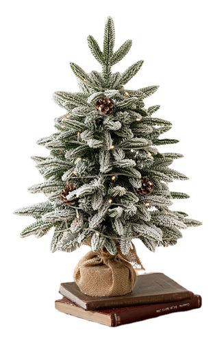 Decoración Navideña Árbol De Navidad Verde 45cm Pe Hoja Mixt