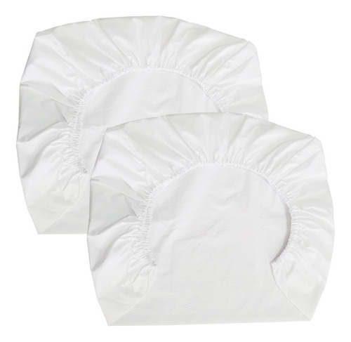 Sábanas Bajeras Ajustables Pack And Play Blanco Set 2 Unid.