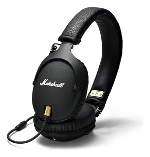 Audifonos Marshall Monitor 04090800 Con Microfono Original. Color Negro