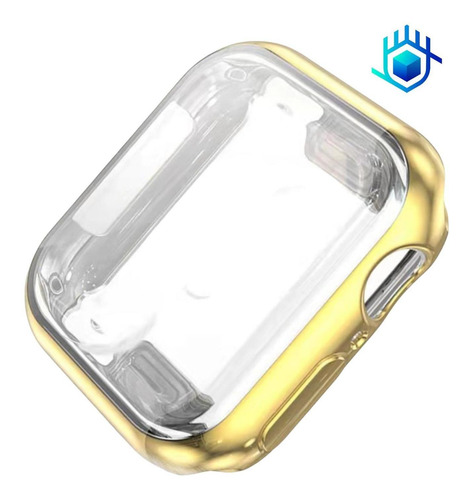 Imagen 6 de 10 de Funda Brillante Con Mica Para Apple Watch Case Hombre Mujer