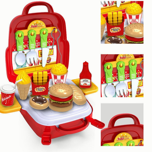 Set Hamburguesa Comida Juguetes Accesorios Cocina Alimentos