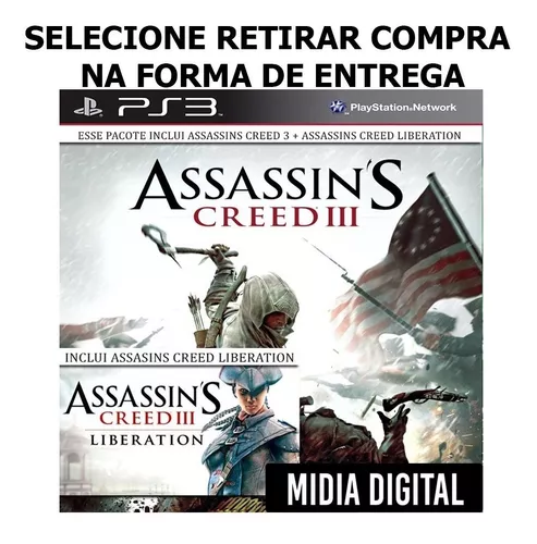 Assassins Creed 3 Gold Edition BR Midia Digital Ps3 - WR Games Os