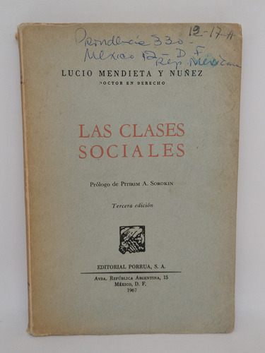 Las Clases Sociales Lucio Mendieta Y Nuñez 