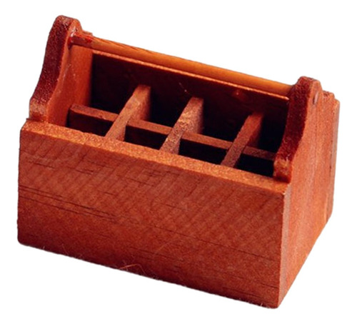 2 Caja De Herramientas De Madera 1/12, Sin Herramientas
