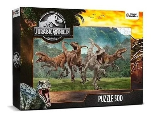 Puzzle 500 Piezas Jurassic Word - Jugueteria Bloque