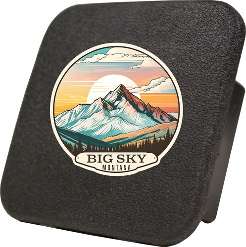 Big Sky Montana Mountain Sunset Design Souvenir - Cubierta D