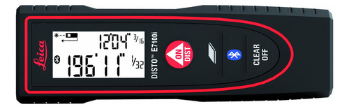 Leica Disto E7100i Medidor De Distancia Láser De 200 Pies Con Bluetooth, Negro/rojo