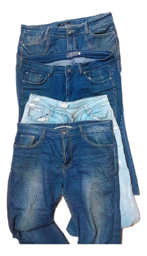 Lote De 4 Jeans Gastados Para Short O Manualidades. 