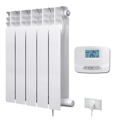 Radiador Eléctrico Euterma E-radiator 5 Elem. Blanco 750 W