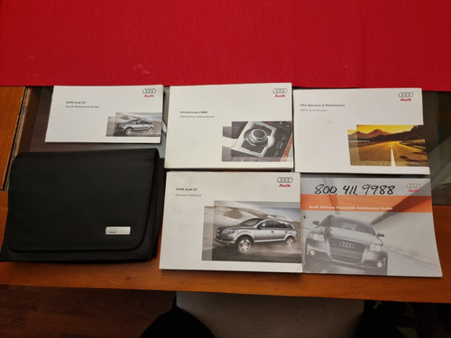 Estuche Manuales Original Audi Q7 4l Usa