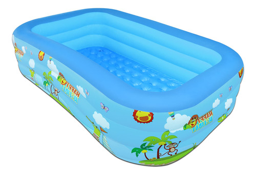 Piscina Inflable Familiar Para Todos, Resistente Al Desgaste