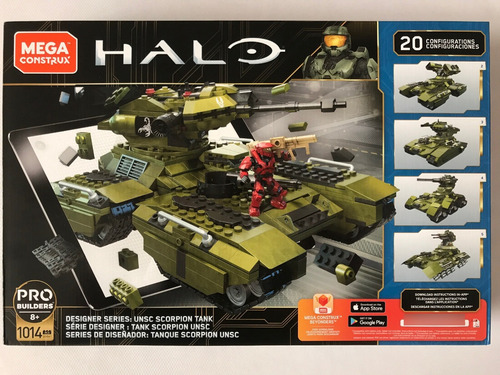 Tanque Scorpion Unsc Halo Mega Construx Pro Builders Ggg61 1014 (Usado)