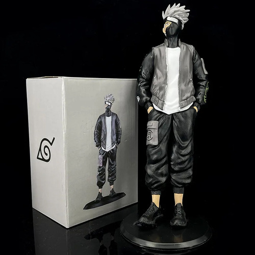 Kakashi Hatake Naruto Con Traje Negro 28 Cm Coleccionable