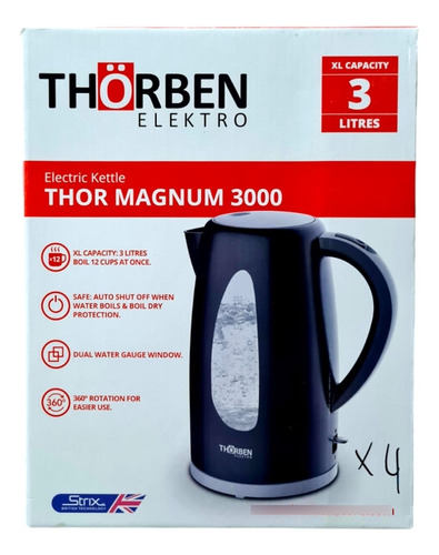 Hervidor Thorben Magnum 3000 3 Litros 2200w Apagado Automati