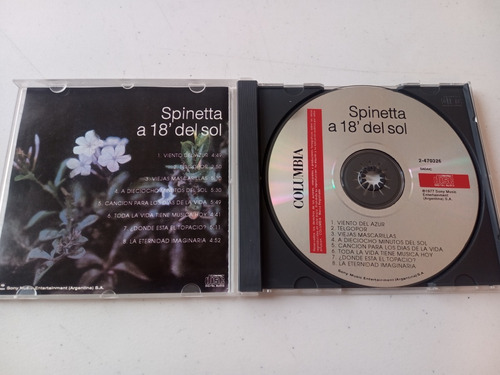 Luis Alberto Spinetta - A 18' Del Sol - Cd Importado Arg (Usado)