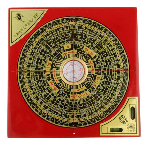 Antigua Brújula China Grande Bagua Feng Shui Ying-yang Luck