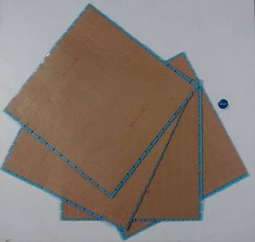 Venecitas Biseladas Celeste Medio 2x2. Aptas Pileta O Baño.